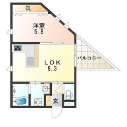 メゾンキコー田辺の物件間取画像